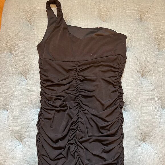 Ruby Rox Panel of Sequins One Shoulder Mini Dress - Picture 5 of 11